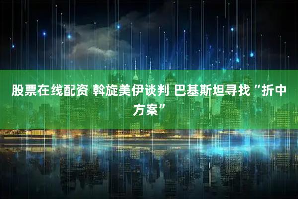 股票在线配资 斡旋美伊谈判 巴基斯坦寻找“折中方案”
